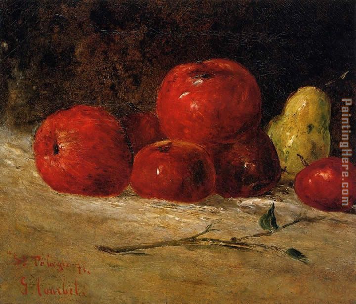Gustave Courbet Still Life with Pears and Apples 2